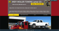 Desktop Screenshot of andywollertowing.com